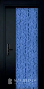 Дверь входная металлическая для квартиры с электронным замком №39 внешняя - фото